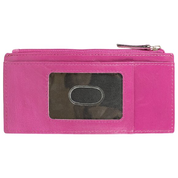 Genuine Leather Credit Card Holder Slim Women Wallet - Picture 2 of 7